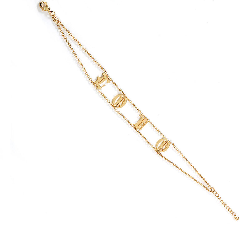 Personalized necklace with name in English – Timeless elegance in titanium steel - Automation and Energy