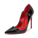 Luxury patent leather high heel pumps