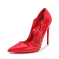 Luxury patent leather high heel pumps