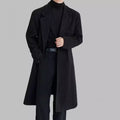 Men’s Long Casual Wool Coat – Elegant Winter Jacket