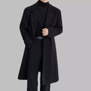 Men’s Long Casual Wool Coat – Elegant Winter Jacket