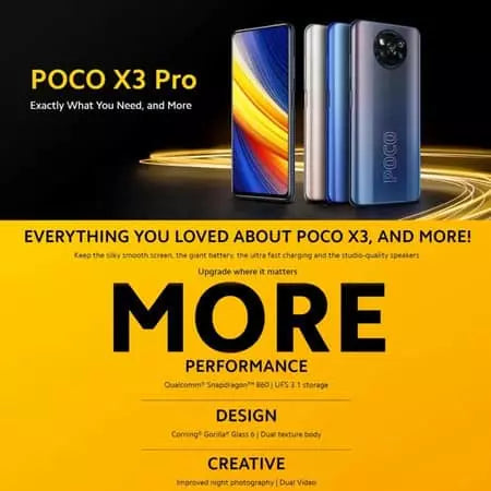 Smartphone Xiaomi POCO X3 Pro 4G