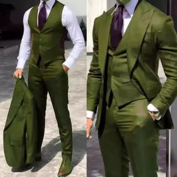 Close-up of the tailored jacket from the elegant men's suit