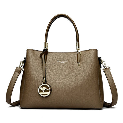 Luxury Women's PU Leather Crossbody Shoulder Bag – Designer Waterproof Tote Messenger Purse