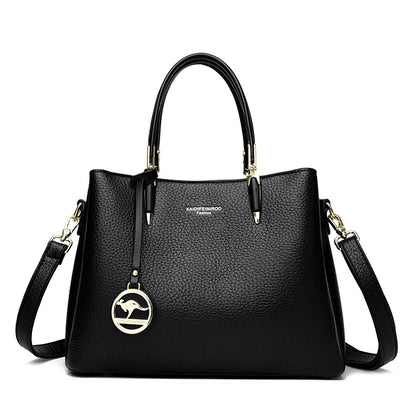 Luxury Women's PU Leather Crossbody Shoulder Bag – Designer Waterproof Tote Messenger Purse
