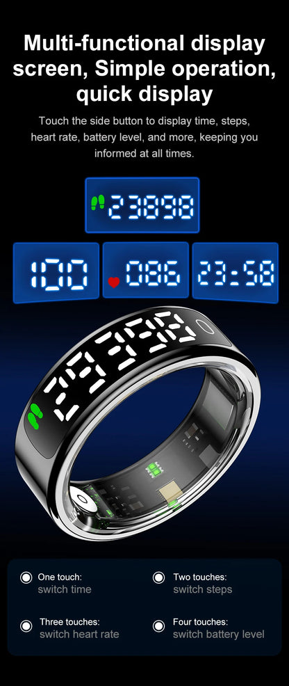 Smart Health Fitness Ring – Sleep, Heart Rate &amp; Activity Tracker