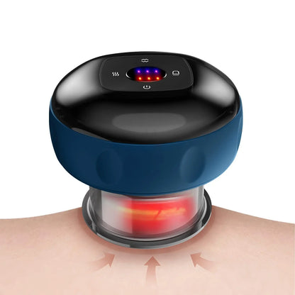 Massaggiatore Terapia a Coppettazione Elettrica Dispositivo Portatile Antidolorifico