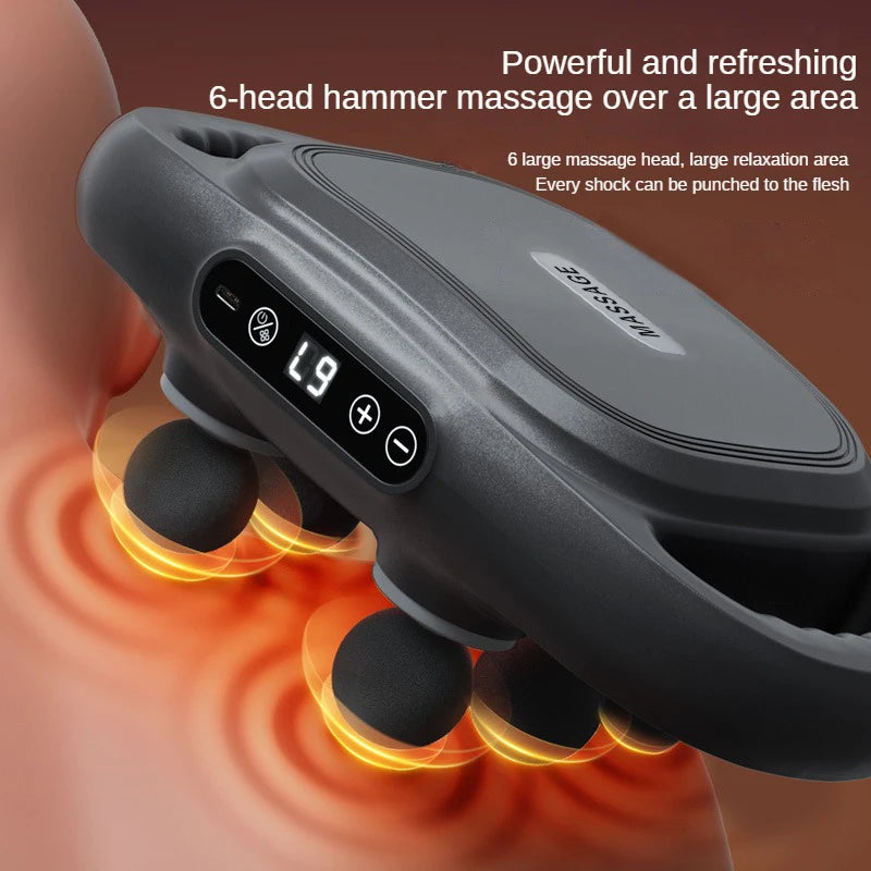 Massager for waist, legs, neck, and shoulders, for muscle relaxation