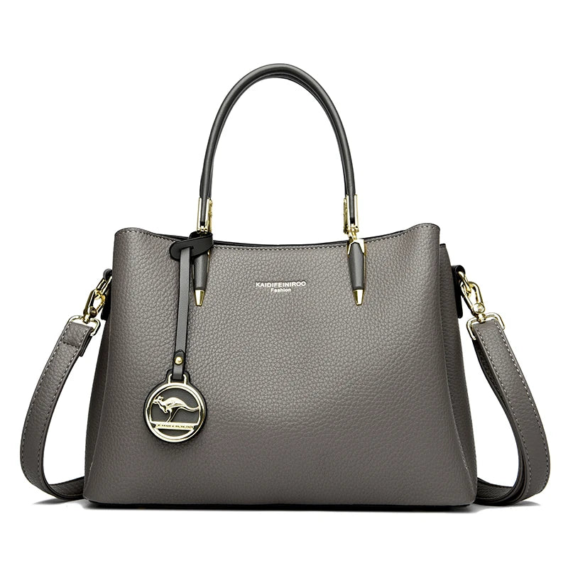 Luxury Women's PU Leather Crossbody Shoulder Bag – Designer Waterproof Tote Messenger Purse