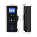 Smart Fingerprint Glass Door Lock with RFID Card & Password Access