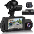 4K 3 Channel Dash Cam Front Rear Inside WiFi GPS Night Vision