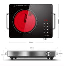 Infrared Electric Cooktop Single Burner – 2000W Portable Ceramic Hot Plate with Touch Control