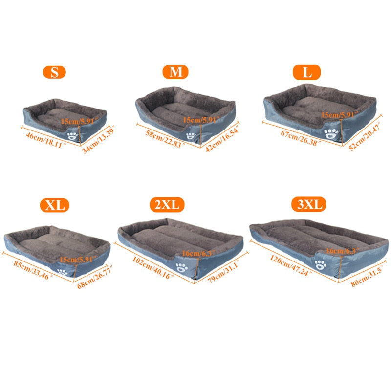 Pet Bed Sofa Dog Beds Waterproof Bottom Soft Fleece - Automation and Energy