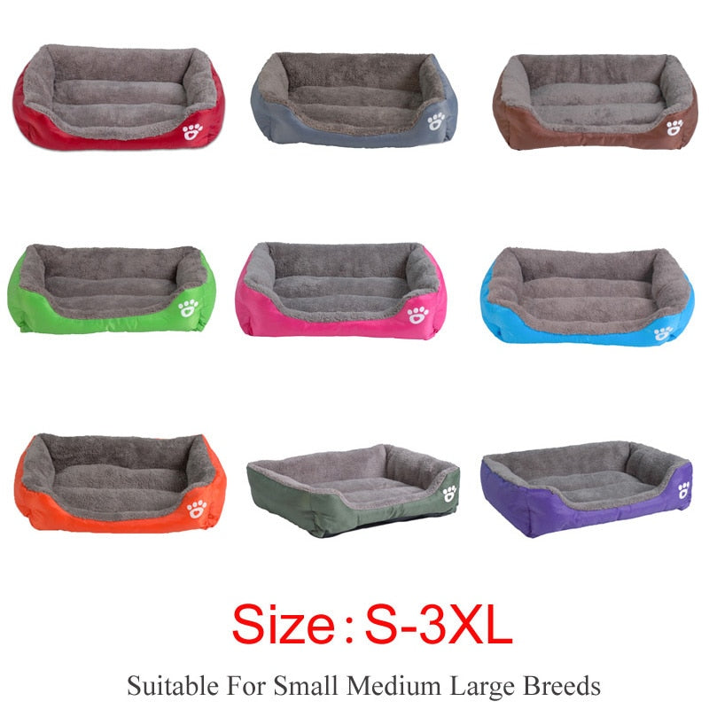 Pet Bed Sofa Dog Beds Waterproof Bottom Soft Fleece - Automation and Energy