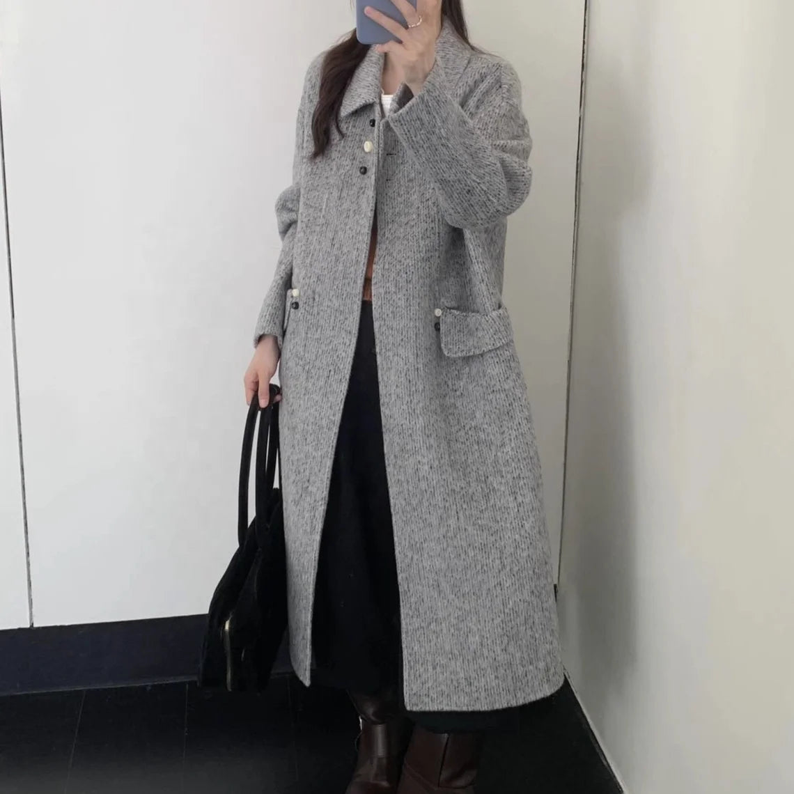 Cappotto lungo invernale da donna NordicElegance™ - Stile europeo
