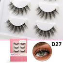 Magnetic Eyelashes Kit 5 Pairs Faux Mink Lashes with Eyeliner