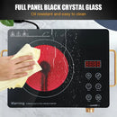 Infrared Electric Cooktop Single Burner – 2000W Portable Ceramic Hot Plate with Touch Control