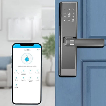 Cerradura de puerta inteligente WiFi con huella dactilar y aplicación TTLock