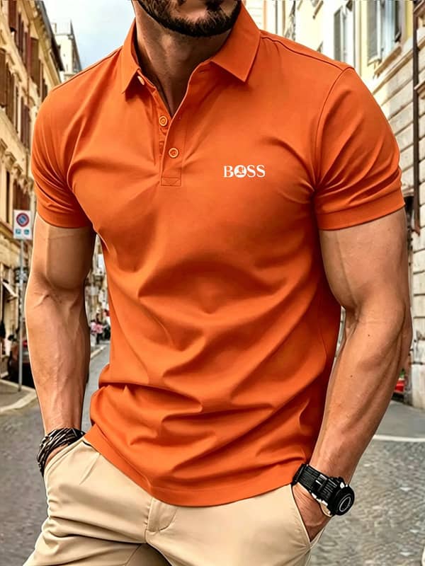 Premium Men's Breathable Summer Polo Shirt – Casual Short Sleeve Comfort Fit