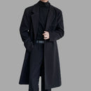 Men’s Long Casual Wool Coat – Elegant Winter Jacket