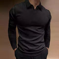 Men's long-sleeved polo shirt