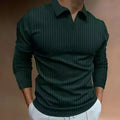 Men's long-sleeved polo shirt
