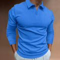 Men's long-sleeved polo shirt