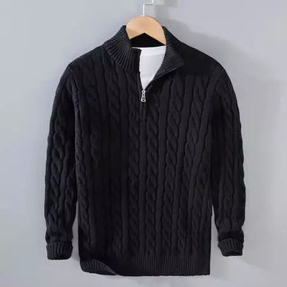 Maglione lavorato a maglia a collo alto