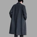 Men’s Long Casual Wool Coat – Elegant Winter Jacket