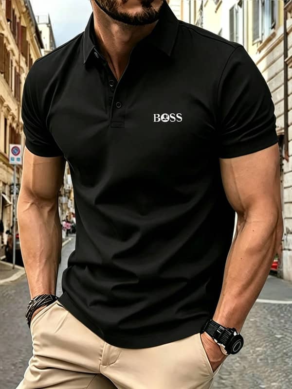 Premium Men's Breathable Summer Polo Shirt – Casual Short Sleeve Comfort Fit