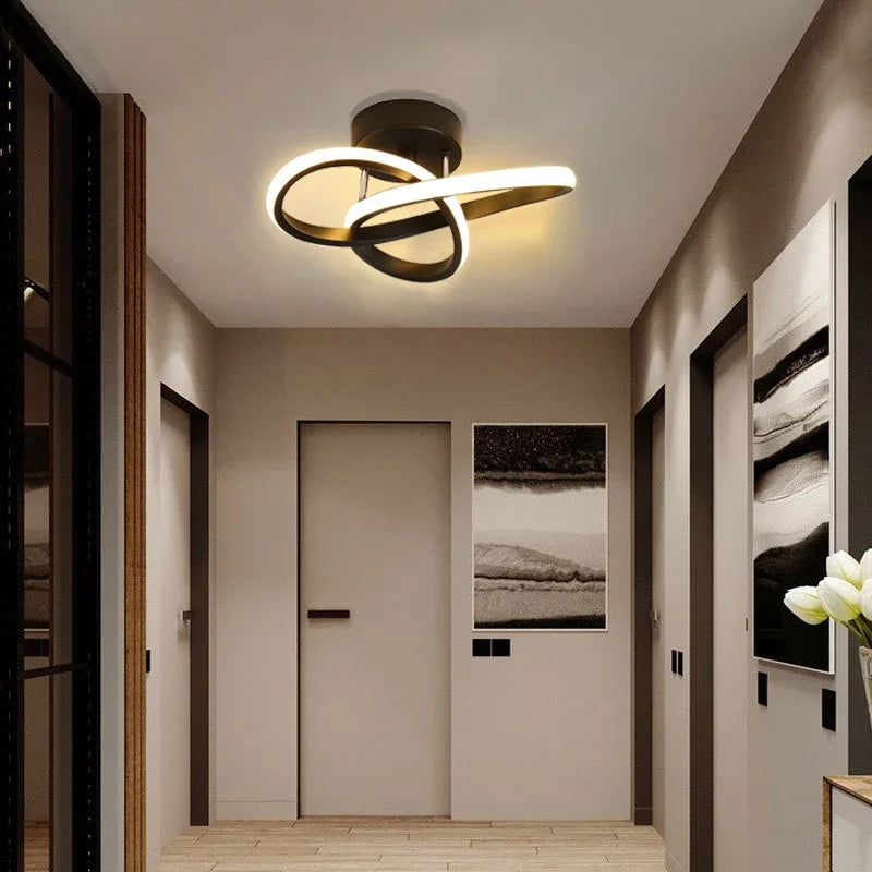 Lámpara de techo LED moderna - Lámpara de techo de montaje superficial para pasillo, cocina y dormitorio