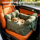 Premium Non-Slip Dog Car Seat Booster Bed with Safety Belt