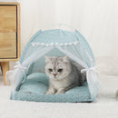 CozyNest™ Winter Cat Tent Bed – Warm Clamshell Cave House