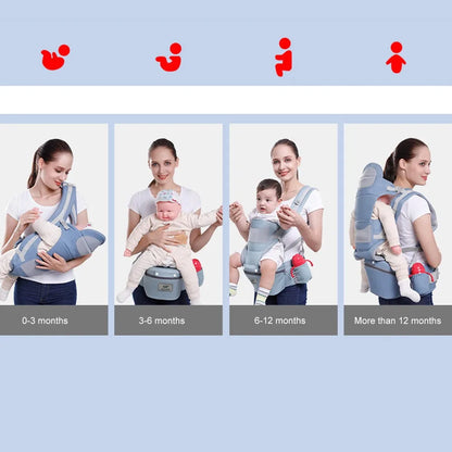 Ergonomic Baby Carrier with Hip Seat Infant Front Facing Backpack