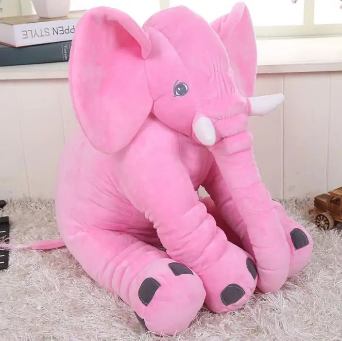 SnuggleEle™ Baby Elephant Plush Pillow – Soft Sleeping Comfort Toy