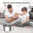 Smart Stainless Steel Automatic Pet Cat & Dog Water Fountain Filter Fountain Smart Drinking Bowl