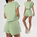 Women’s 2 Piece Workout Set Quick Dry Running Top and Shorts