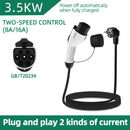 Cargador portátil para vehículos eléctricos de 3,5 kW – Cable de carga para vehículos eléctricos de 16 A con enchufe europeo