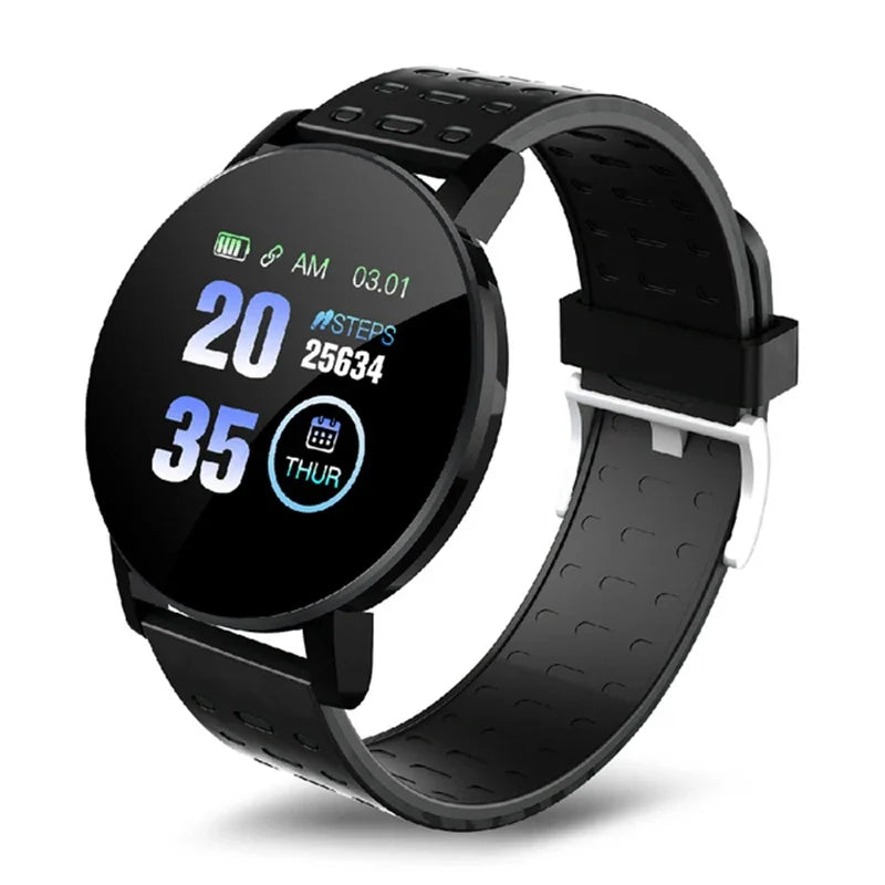 Smart Fitness Tracker Watch with Heart Rate & Blood Oxygen Monitor – Waterproof Activity Tracker Smartband for Kids & Adults