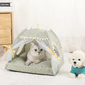 CozyNest™ Winter Cat Tent Bed – Warm Clamshell Cave House
