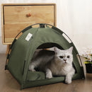 CozyNest™ Winter Cat Tent Bed – Warm Clamshell Cave House