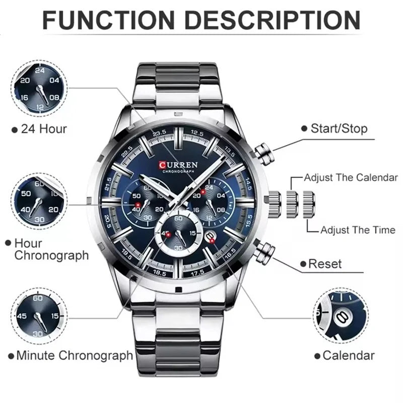 Luxury Men’s Chronograph Watch