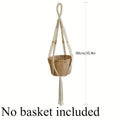 Macrame hanging plant basket