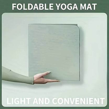 Esterilla de yoga plegable de TPE ecológica FlexFold™: esterilla de fitness antideslizante para viajes