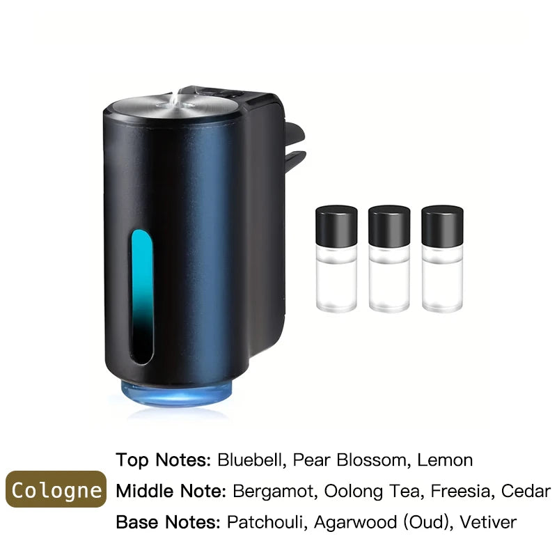 Difusor de aroma para coche inteligente y purificador de aire de iones negativos con tecnología de aceites esenciales
