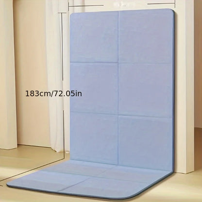 Esterilla de yoga plegable de TPE ecológica FlexFold™: esterilla de fitness antideslizante para viajes