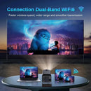 HY320 Mini Smart Projector 4K Support Android 11 WiFi 6 BT 5.0
