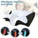 Cuscino Ergonomico in Memory Foam per Cervicale – Supporto Ortopedico per Sollievo dal Dolore al Collo