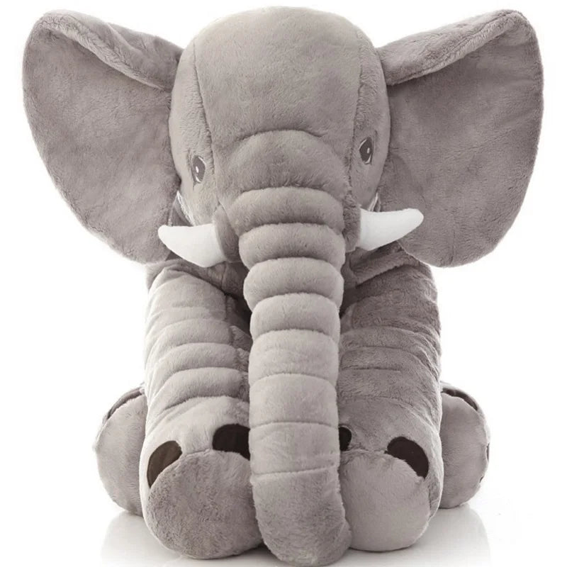 SnuggleEle™ Baby Elephant Plush Pillow – Soft Sleeping Comfort Toy