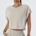 Women’s 2 Piece Workout Set Quick Dry Running Top and Shorts